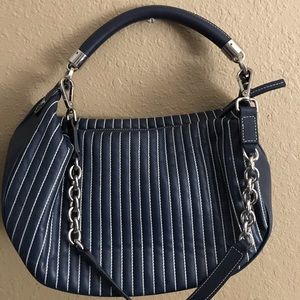 Tiffany & Co blue leather handbag